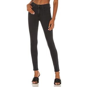 Mother Denim High Waisted Looker Size 27 Dancing in Dark Black Stretch Skinny